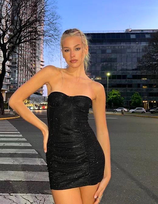 vestido glitter